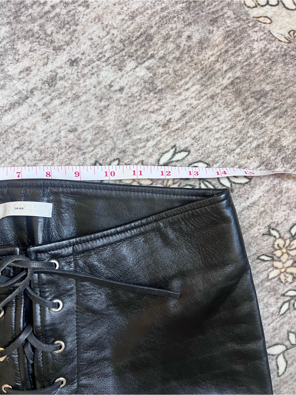 VINTAGE Naked Lambskin Barneys New York Black Straight-Leg Pants - Picture 3 of 8